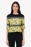 Sandro Black/Yellow Floral Blouse Size 1