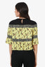Sandro Black/Yellow Floral Blouse Size 1