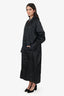 Longchamp Black Nylon Belted Rain Coat Size L