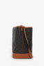 Celine 2022 Brown Canvas/Leather Triomphe Medium Bucket Bag