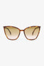 Fendi Brown Tortoiseshell Cat-Eye Sunglasses