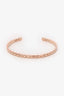 Pre-Loved Chanel™ 18k Rose Gold Coco Crush Quilted Bangle Size S