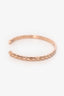 Pre-Loved Chanel™ 18k Rose Gold Coco Crush Quilted Bangle Size S