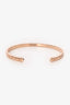 Pre-Loved Chanel™ 18k Rose Gold Coco Crush Quilted Bangle Size S