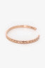 Pre-Loved Chanel™ 18k Rose Gold Coco Crush Quilted Bangle Size S
