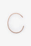 Pre-Loved Chanel™ 18k Rose Gold Coco Crush Quilted Bangle Size S