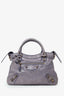 Balenciaga Purple Leather Motocross Giant 12 First Bag