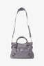 Balenciaga Purple Leather Motocross Giant 12 First Bag