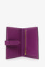 Hermès 2019 Purple Epsom Leather 'H' Bearn Wallet