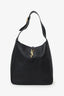 Saint Laurent Black Grained Leather Le 5 a 7 Large Shoulder Bag