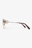 Salvatore Ferragamo Red Crystal Logo Sunglasses
