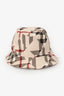 Burberry Beige Abstract Check Bucket Hat Size S