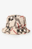 Burberry Beige Abstract Check Bucket Hat Size S