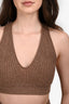 Loulou Studio Brown Cashmere Top/Shorts Set Size S