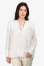 Isabel Marant Etoile White Cotton Embroidered Top Size 34