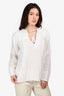 Isabel Marant Etoile White Cotton Embroidered Top Size 34