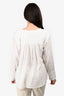 Isabel Marant Etoile White Cotton Embroidered Top Size 34