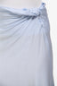 Beaufille Light Blue Satin 'Vela' Midi Skirt Size XS