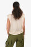 Loulou Studio Cream Wool/Cashmere Padded Shoulder Sleeveless Top Size XS