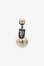 Christian Dior Faux Pearl/Crystal 'My ABCDior Tribales' Letter 'U' Single Drop Earring