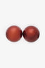 Christian Dior Red/Silver 'Tribales' Stud Earrings
