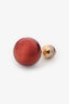 Christian Dior Red/Silver 'Tribales' Stud Earrings