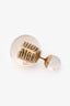 Christian Dior Gold Tone/Clear Tribal Stud Earrings
