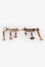 Christian Dior Aged Gold Tone Metal 'J'ADior' Charms Earrings