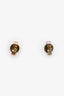 Gucci Gold Tone/Faux Pearl GG Crystal Earrings