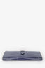 Hermès 2008 Purple Shiny Alligator Leather Bearn Wallet PHW