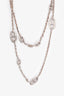 Hermès Sterling Silver Farandole Long Necklace 120