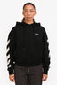 Off-White Black/White Printed Hoodie Size M