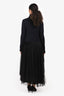 Fabiana Filippi Black/Navy Wool/Cashmere Sweater + Maxi Tulle Dress Set Size S