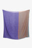 Hermès Purple/Teal Cashmere/Silk Scarf