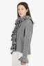 Anne Fontaine Black/White Tweed Cardigan Size 4