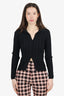 ASTR Black Collared Cardigan Size XS