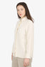 Max Mara Cream Silk Button Down Blouse Size 4