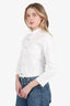 L'agence White Denim Cropped Jacket Size XS