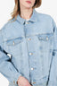 Agolde Blue Oversized Denim Jacket Size L