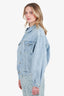 Agolde Blue Oversized Denim Jacket Size L