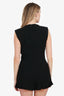 Maje Black V-Neck Mini Dress Size 40