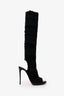 Christian Louboutin Black Cheminetta 120 Sock Heels Size 38.5
