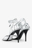Saint Laurent Silver Strappy Heels Size 38