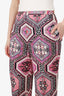 Pucci Pink/Multicolour Silk Straight Leg Pants Size 38