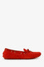 Louis Vuitton Red Suede Slip On Flats Size 40