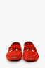 Louis Vuitton Red Suede Slip On Flats Size 40