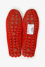Louis Vuitton Red Suede Slip On Flats Size 40