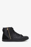 Louis Vuitton Black Leather Monogram Sneakers Size 40