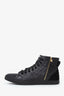 Louis Vuitton Black Leather Monogram Sneakers Size 40