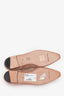Manolo Blahnik Beige Suede Leather Fringe Flats Size 38